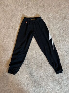 Aviator Nation Black thunderbolt Sweatpants